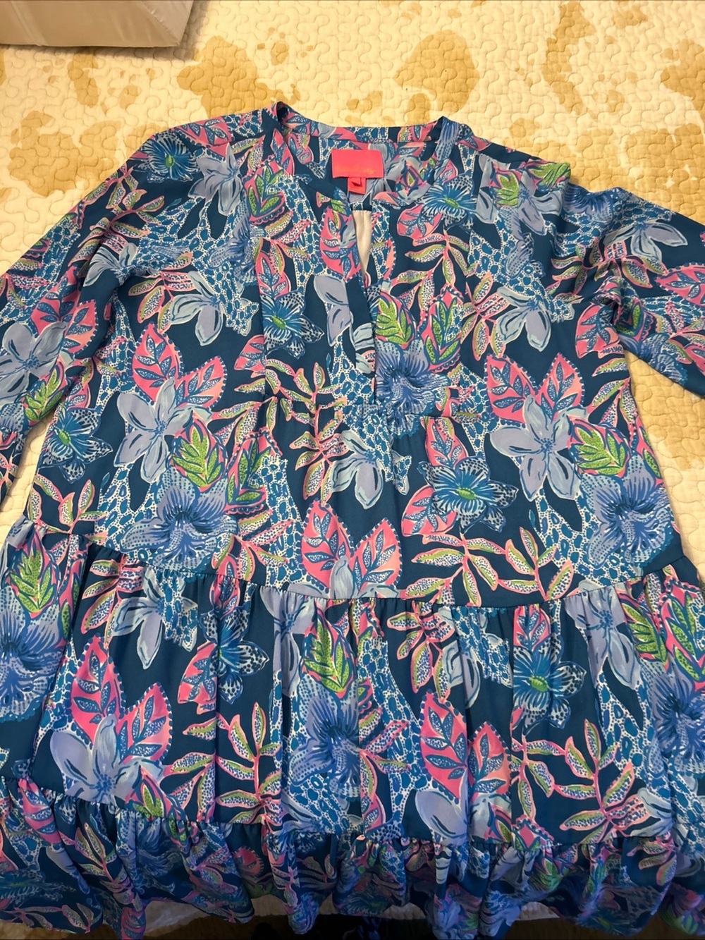 Lilly Pulitzer Ladies Winona Tiered Dress Size 16